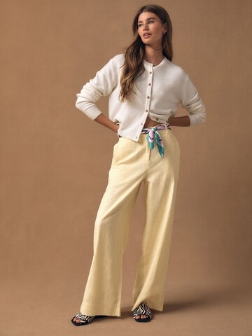 Next Wide Leg Hose in Gelb