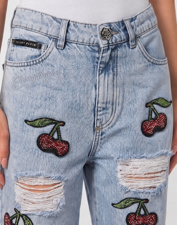 Philipp Plein Baggy Jeans in Blauw