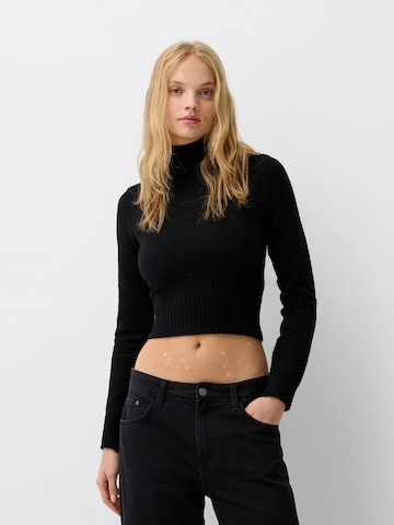Pull-over Bershka en noir : devant