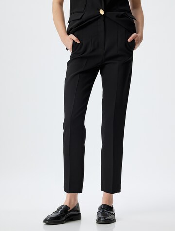 Koton Regular Pleated Pants in Black: front