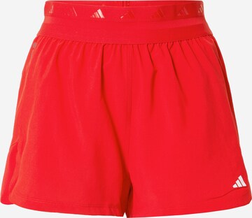 ADIDAS PERFORMANCE - Calças de desporto 'Hyperglam Pacer' em vermelho: frente