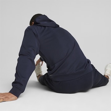 PUMA Athletic Zip-Up Hoodie in Blue