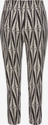 Regular Pantalon 'Grafik' LASCANA en noir : derrière