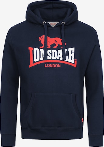 Sweat-shirt 'THURNING' LONSDALE en bleu : devant