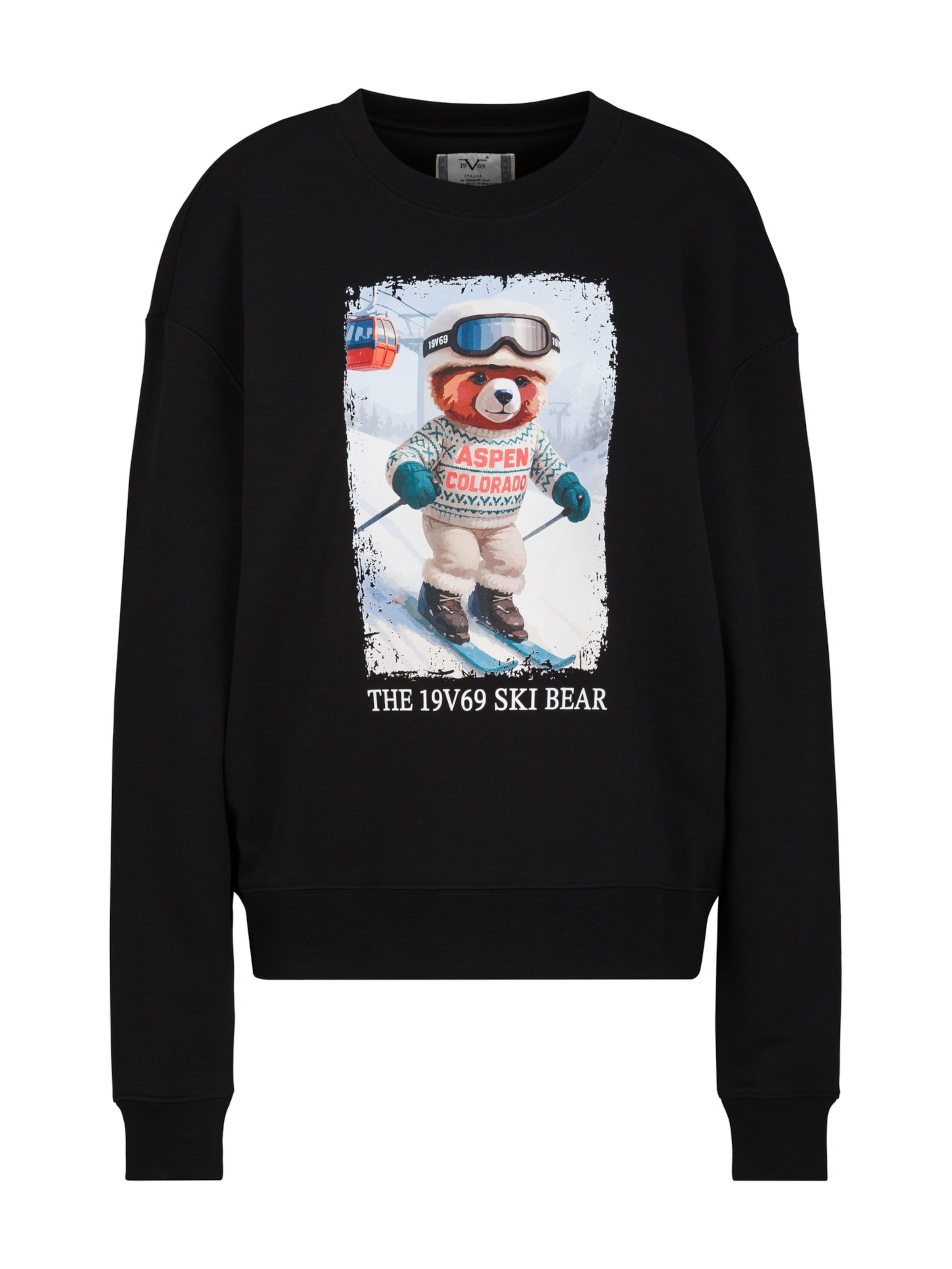 19V69 ITALIA - Sudadera 'Sinja Wintersports 3' en negro: frente