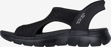 SKECHERS Sandale in Schwarz: Vorderseite
