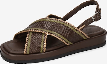 MELVIN & HAMILTON Sandals 'Vim 1' in Brown: front