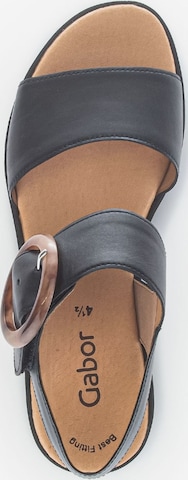 GABOR Strap Sandals in Black