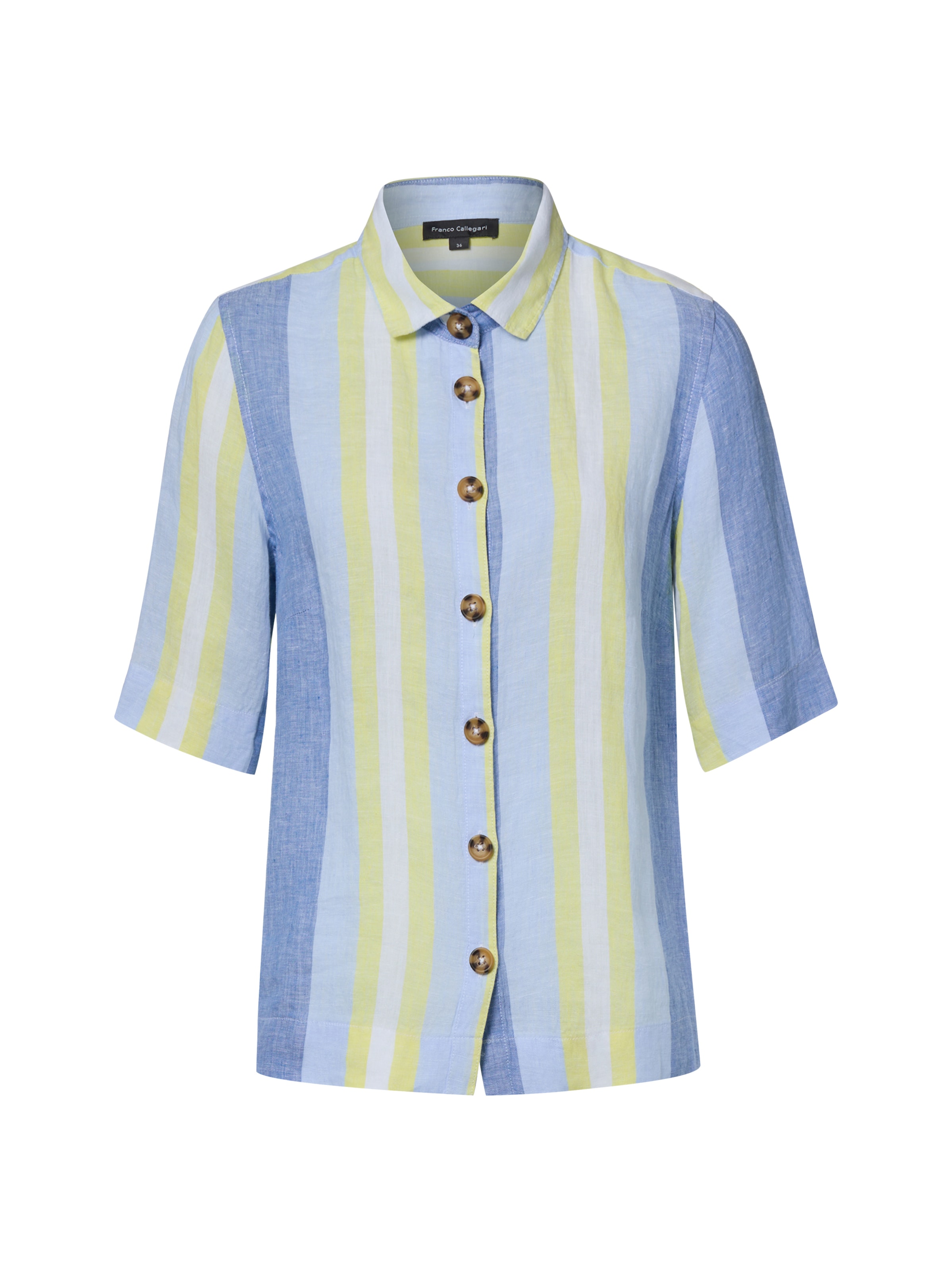 Franco Callegari Bluse in Blau: Vorderseite