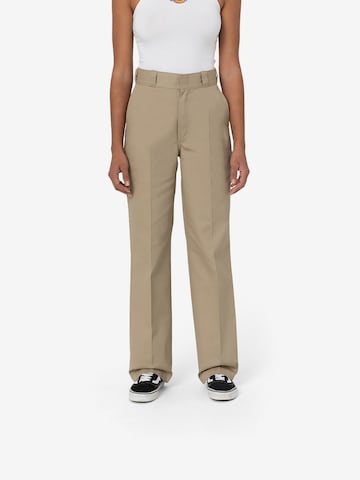 DICKIES Regular Pressveckad byxa '874' i beige: framsida