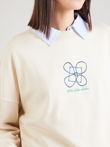 QUIKSILVER Sweatshirt i beige