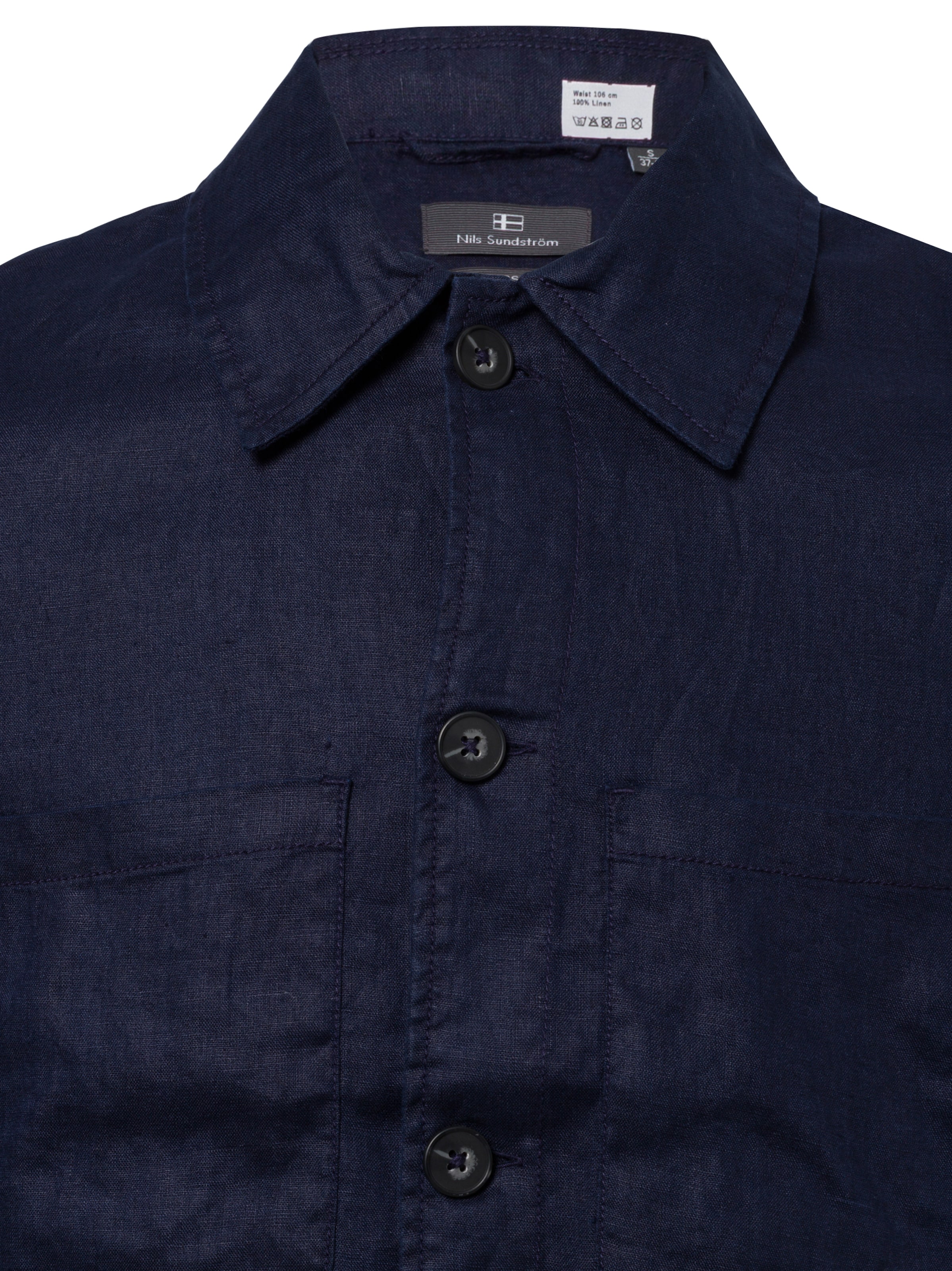 Nils Sundström Regular fit Button Up Shirt ' Hai ' in Blue