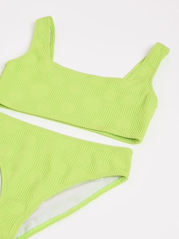 Lipsy Bralette Bikini in Green