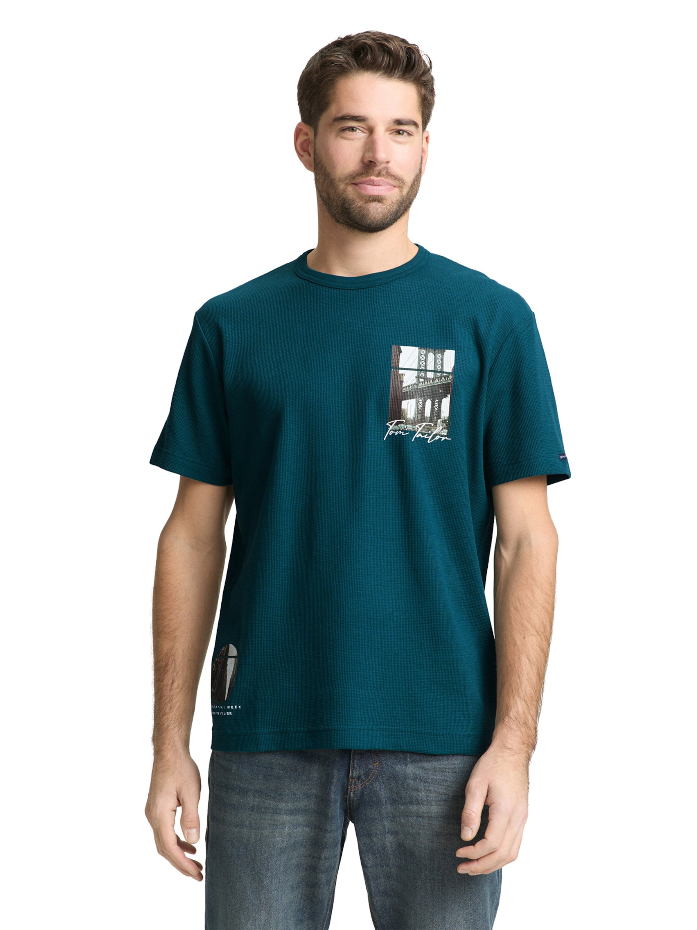 TOM TAILOR - Camiseta en verde: frente