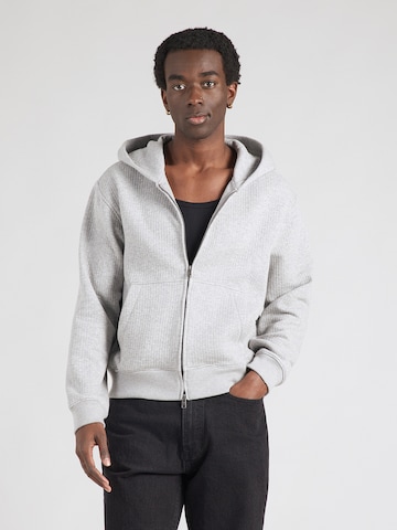 Abercrombie & Fitch Кофта на молнии в Белый: спереди