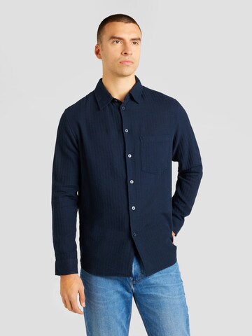 Regular fit Camicia 'Damon P' di Samsøe Samsøe in blu: frontale