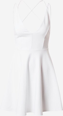 HOLLISTER Φόρεμα κοκτέιλ σε λευκό: μπροστά