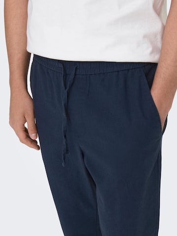 Regular Pantalon 'Linus' Only & Sons en bleu