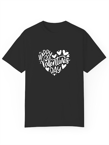 GORHEY Shirt 'Women's Summer Casual Cotton T-Shirt with Love Print' in Zwart: voorkant