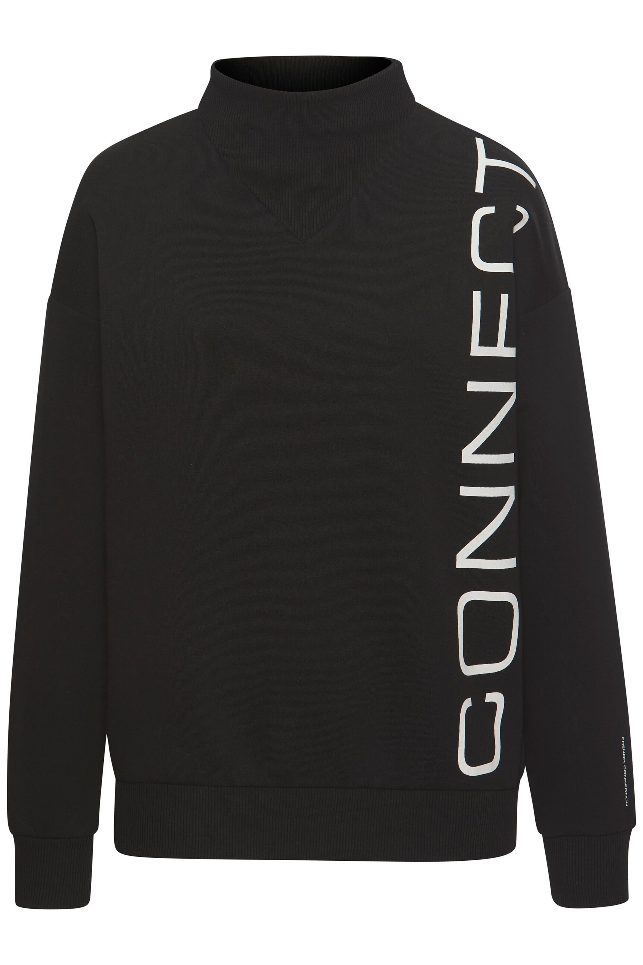 FRENCH CONNECTION Sweatshirt i svart / vit, Produktvy