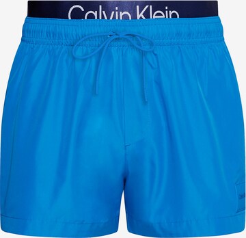 Shorts de bain Calvin Klein Swimwear en bleu : devant