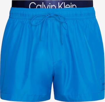 Calvin Klein Swimwear Board Shorts in Blue: front