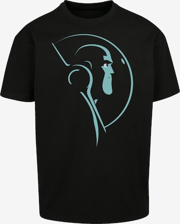 F4NT4STIC T-Shirt 'Buzz Lightyear Space Helmet Stare' in Schwarz: Vorderseite