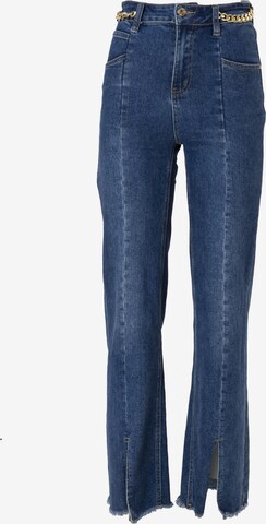 Influencer Bootcut Jeans in Blauw: voorkant