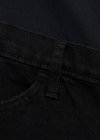 MANGO Wide Leg Jeans in Schwarz