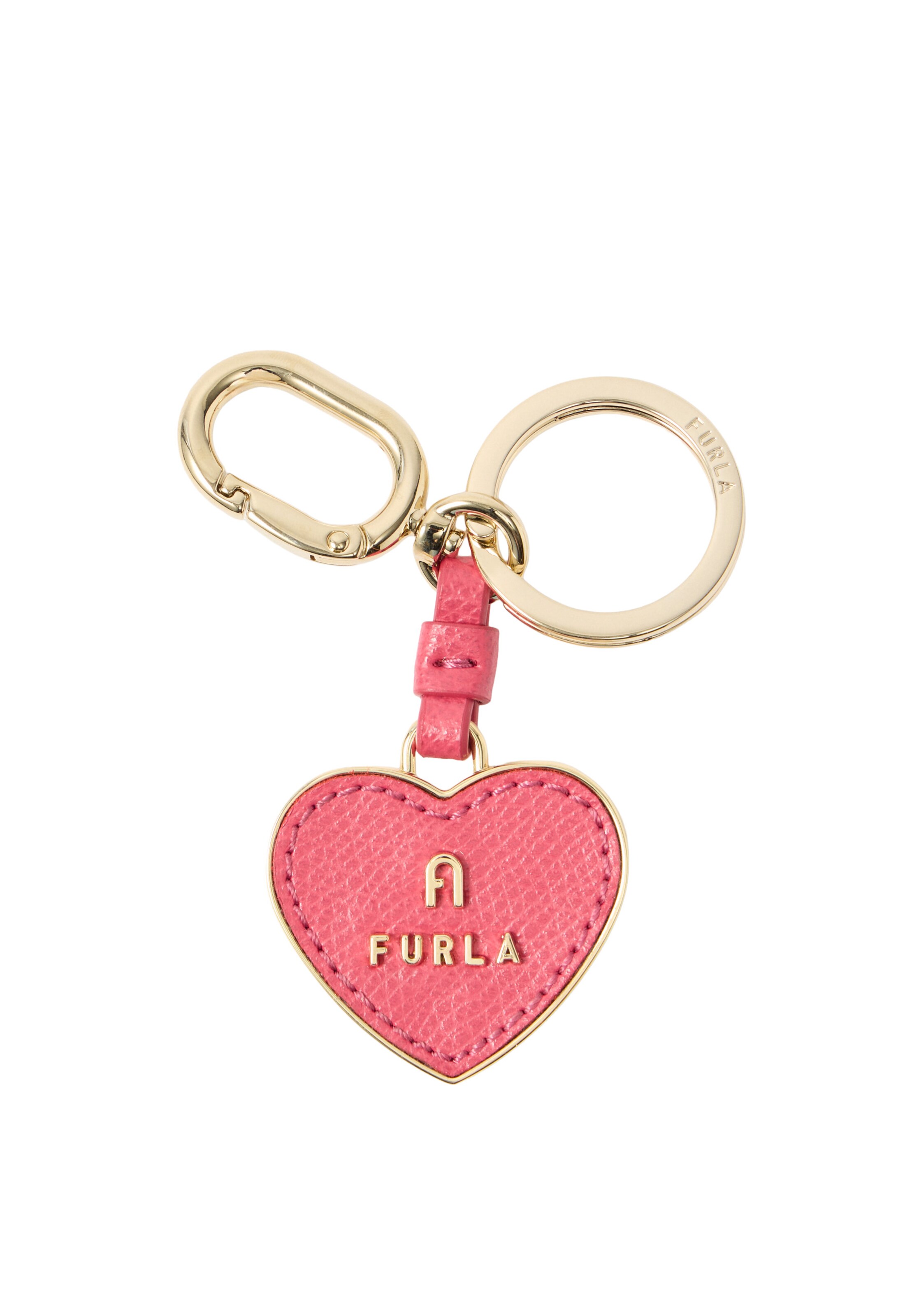 FURLA Key Ring 'CAMELIA' in Pink: front