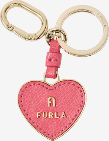 FURLA Key Ring 'CAMELIA' in Pink: front