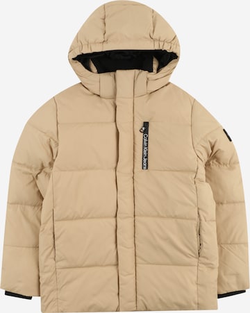 Calvin Klein Jeans Winter Jacket in Beige: front