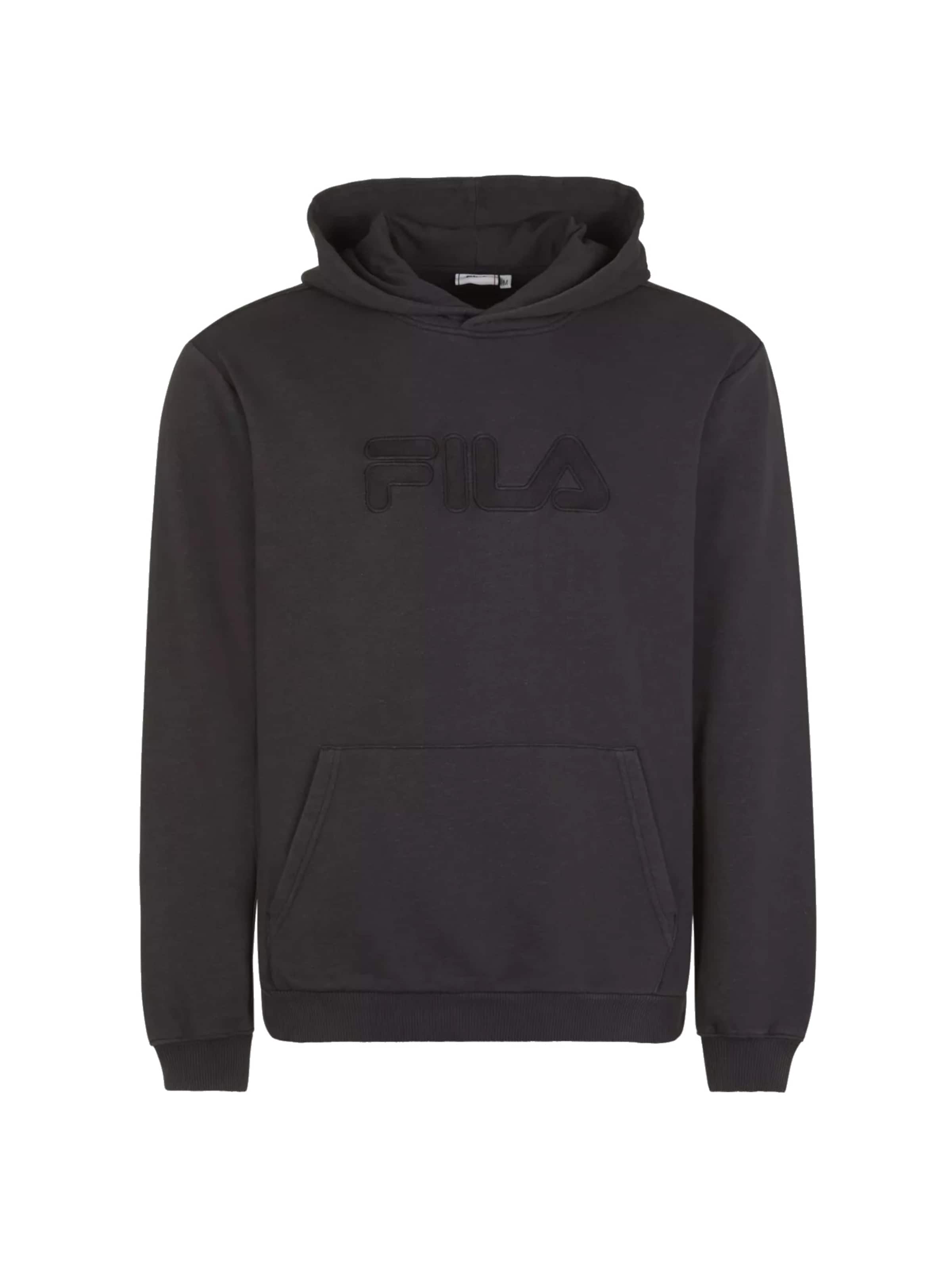 FILA Sweatshirt 'Fila Bischkek Hoody' in Black: front