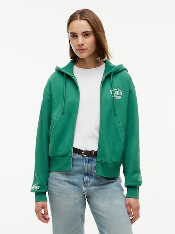TOMMY HILFIGER Sweatjacke in Grün: Vorderseite