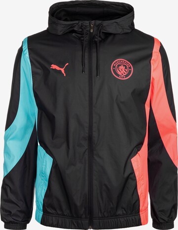 PUMA Athletic Jacket 'Manchester City Prematch' in Blue: front