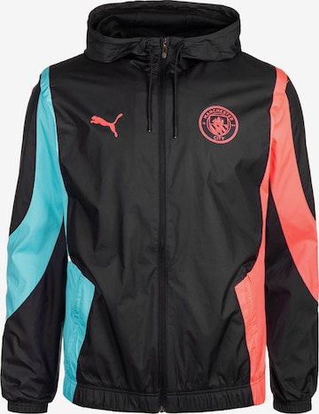 PUMA Athletic Jacket 'Manchester City Prematch' in Blue: front