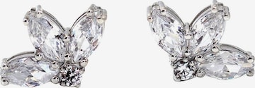 Boucles d'oreilles Leis en blanc : devant