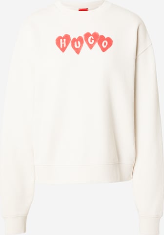 smėlio HUGO Megztinis be užsegimo 'Deroxina_8': priekis