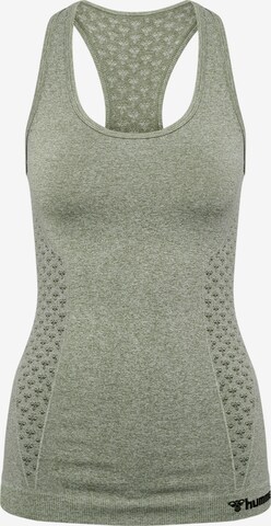 Hummel Sports Top 'CI' in Green: front