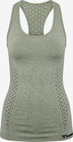 Hummel Sports Top 'CI' in Green: front