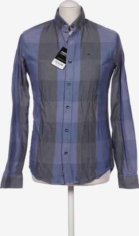 Calvin Klein Jeans Button Up Shirt in XS in Blue: front