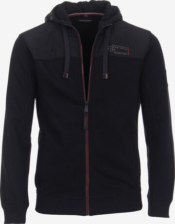 CASAMODA Zip-Up Hoodie in Blue: front