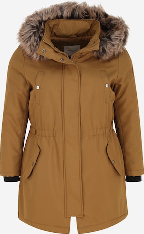 Parka invernale 'Irena' di ONLY Carmakoma in giallo: frontale