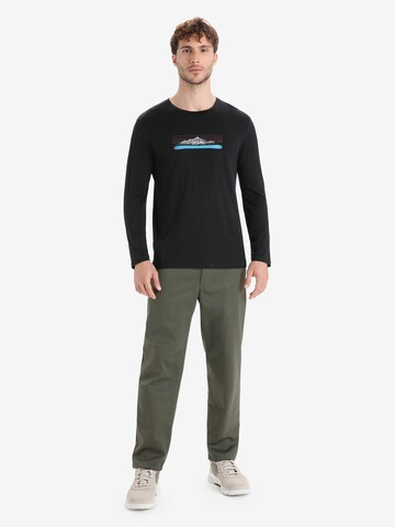 ICEBREAKER - Camiseta funcional 'Tech Lite II Ski Fields' en negro