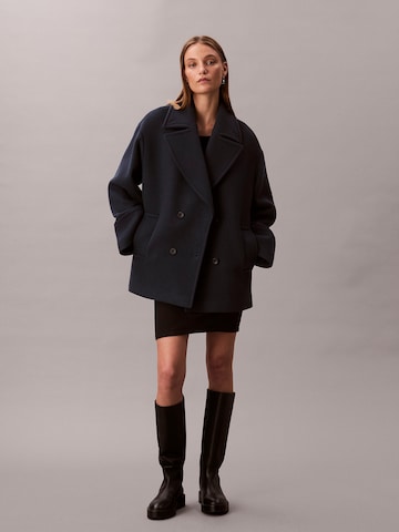 Calvin Klein Between-seasons coat 'Pea' in Blue