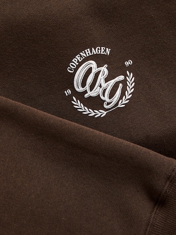 JACK & JONES Sweatshirt 'JORFrederiksberg' in Bruin