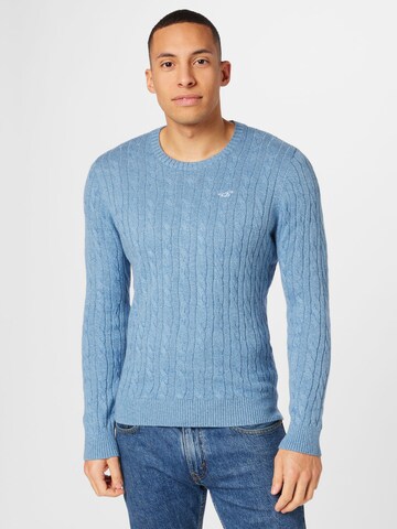 HOLLISTER Sweater in Blue: front