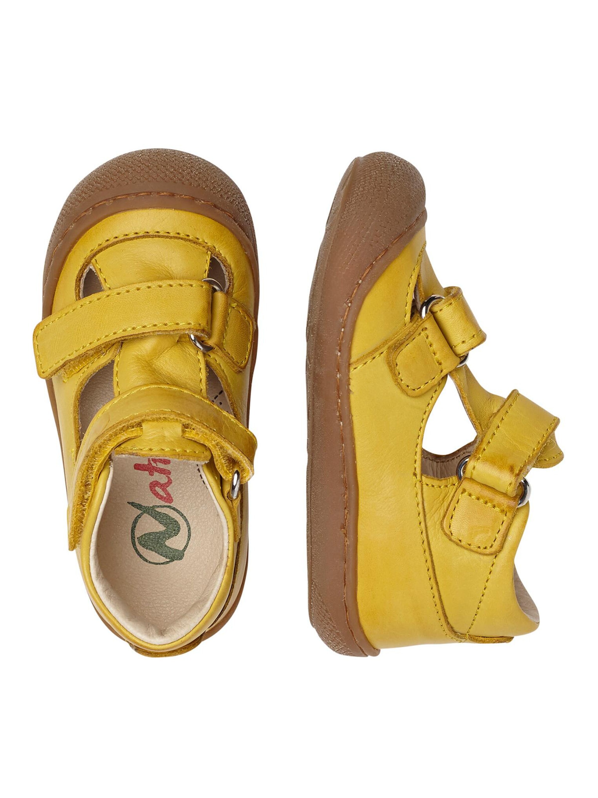NATURINO Open shoes 'PUFFY' in Yellow