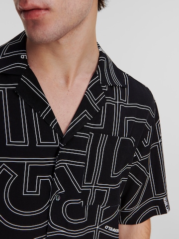 Karl Lagerfeld - Comfort Fit Camisa em preto