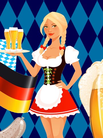 Hawaiihemdshop.de Regular fit Overhemd 'Oktoberfest' in Blauw